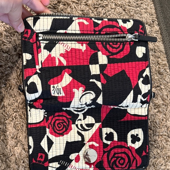 Vera Bradley Black and Red Wallet - Picture 5 of 7